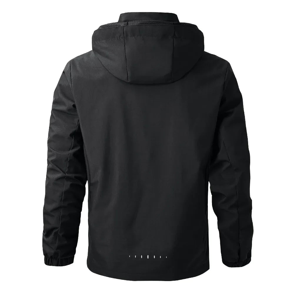 Jaqueta Masculina Impermeável Leve com Capuz para Trilhas e Escaladas - (Promoção de Inverno 2025)