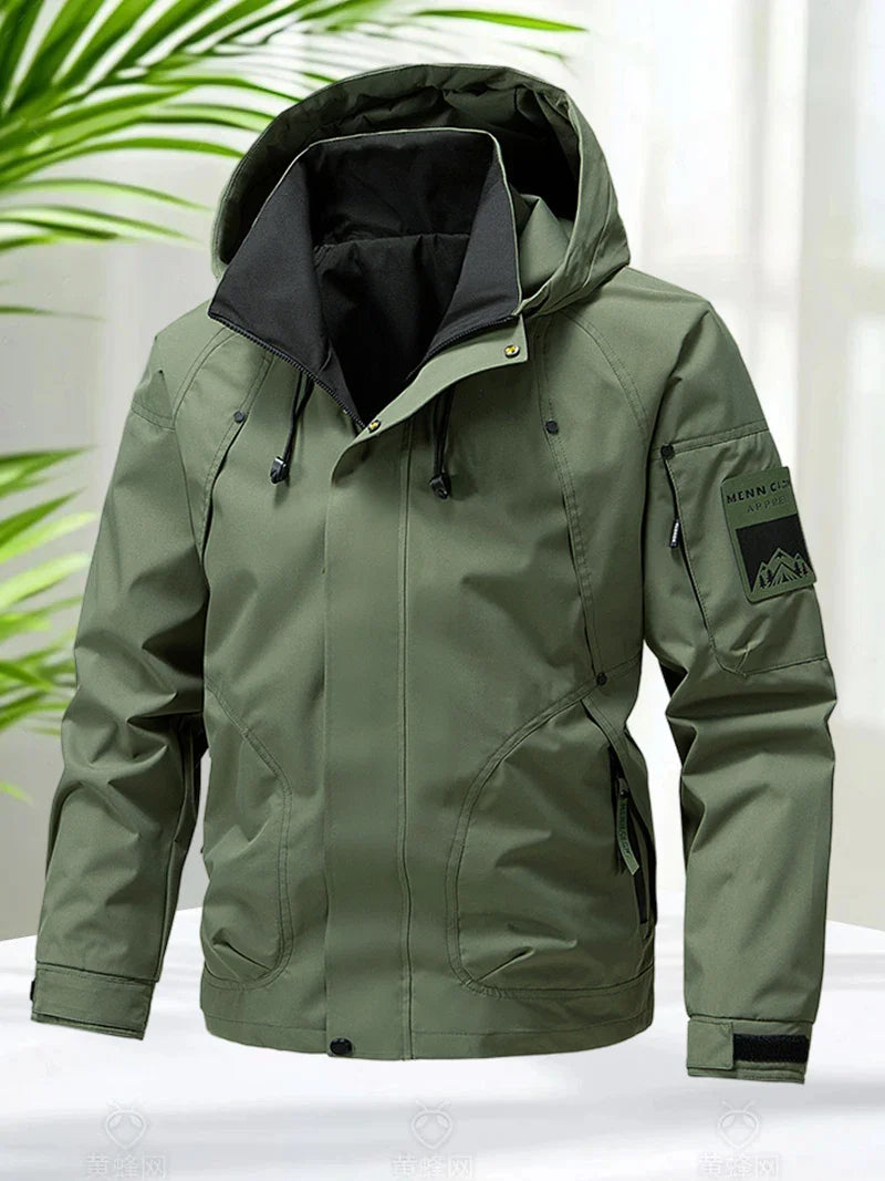 Jaqueta Masculina Impermeável Softshell com Capuz - (Promoção de Inverno 2025)