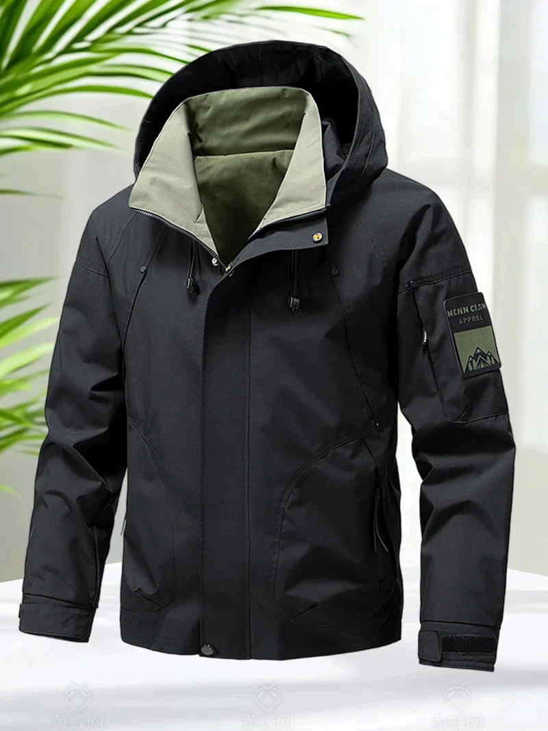 Jaqueta Masculina Impermeável Softshell com Capuz - (Promoção de Inverno 2025)