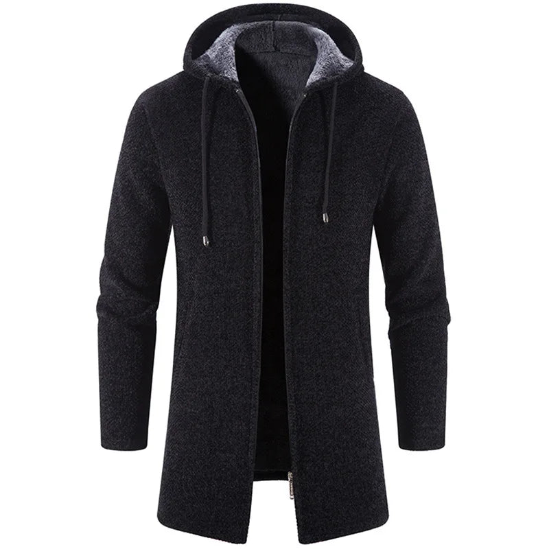 Moletom Masculino com Zíper Oversize e Capuz - (Promoção de Inverno 2025)