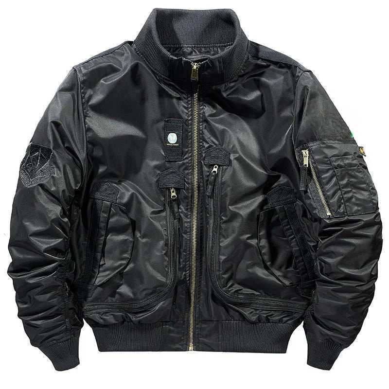 Jaqueta Masculina Bomber Estilo Retrô Oversized Design Curto – (Promoção de Inverno 2025)