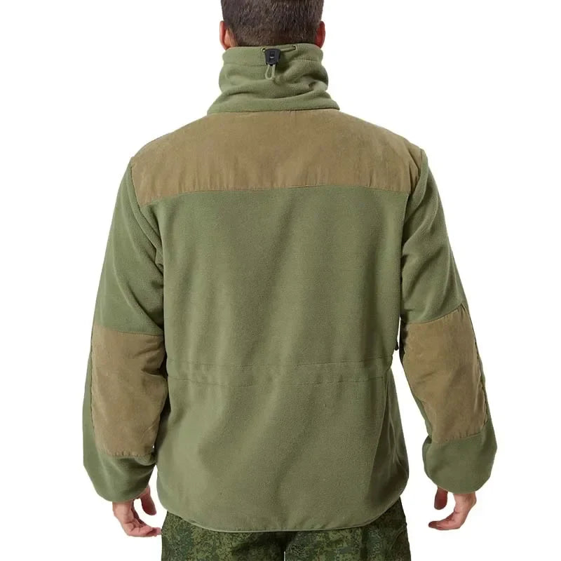 Jaqueta Masculina Tática com Forro Fleece e Zíper Frontal - (Promoção de Inverno 2025)