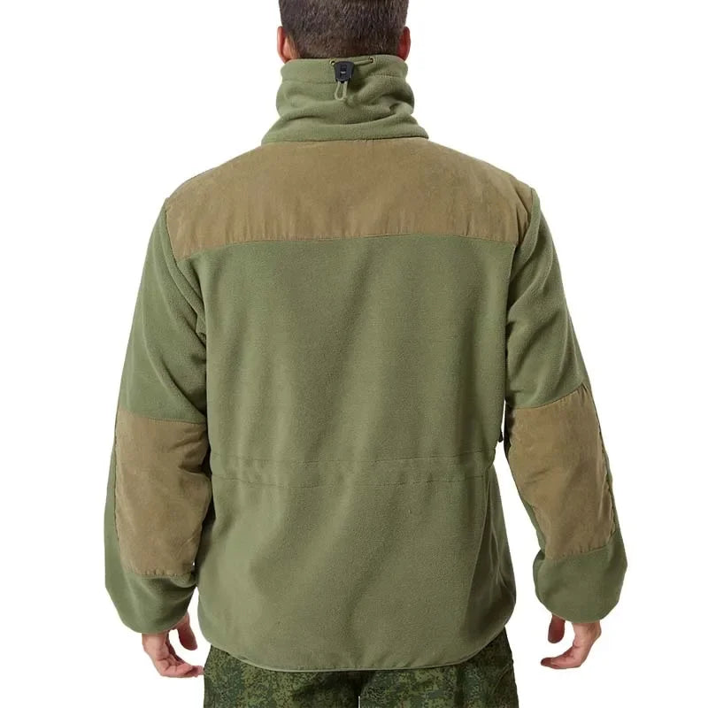Jaqueta Masculina Tática com Forro Fleece e Zíper Frontal - (Promoção de Inverno 2025)
