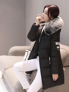 Casaco Feminino Para Inverno com Capuz e Gola Parka Elegante - (Promoção de Inverno 2025)
