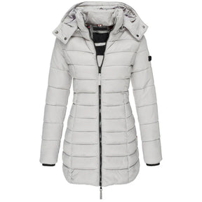 Casaco Feminino de Inverno com Capuz e Zíper - Acolhedor, Elegante e Leve - (Promoção de Inverno 2025)
