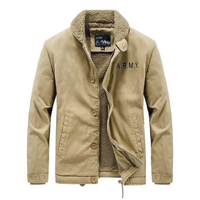 Jaqueta Masculina com Gola de Lã Forro Interno Estilo Casual – (Promoção de Inverno 2025)