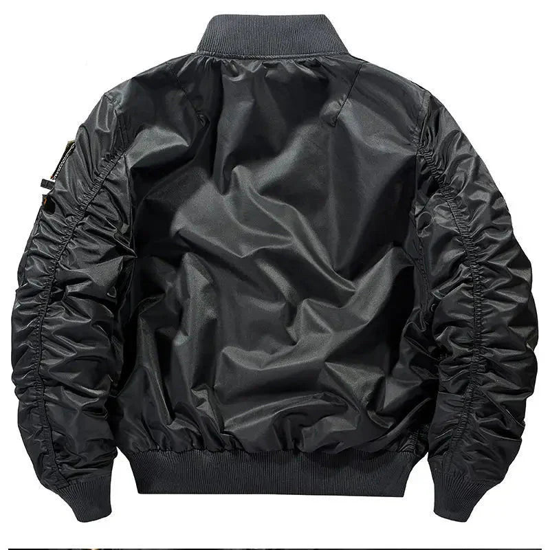 Jaqueta Masculina Bomber Estilo Retrô Oversized Design Curto – (Promoção de Inverno 2025)