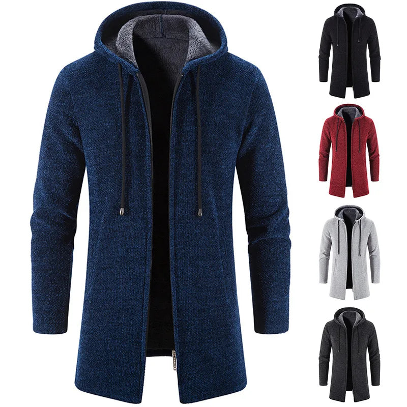Moletom Masculino com Zíper Oversize e Capuz - (Promoção de Inverno 2025)