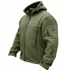 Jaqueta Masculina Tática com Capuz e Forro Fleece - (Promoção de Inverno 2025)