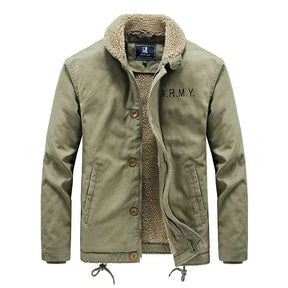 Jaqueta Masculina com Gola de Lã Forro Interno Estilo Casual – (Promoção de Inverno 2025)