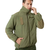 Jaqueta Masculina Tática com Forro Fleece e Zíper Frontal - (Promoção de Inverno 2025)