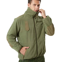 Jaqueta Masculina Tática com Forro Fleece e Zíper Frontal - (Promoção de Inverno 2025)