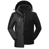 Jaqueta Masculina 3 em 1 com Forro Fleece Impermeável Corta-Vento – (Promoção de Inverno 2025)