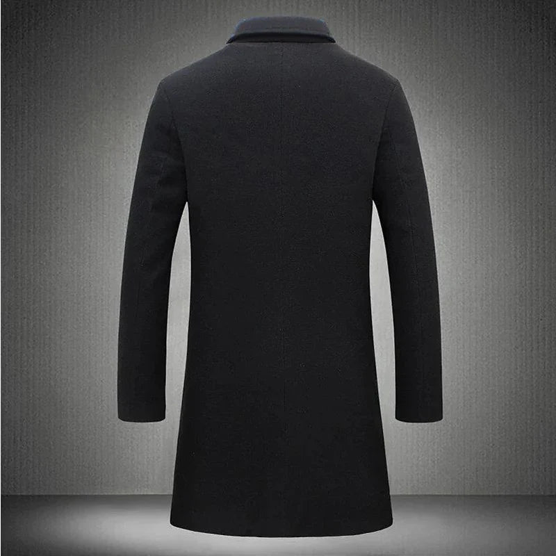 Jaqueta Longa Masculina de Inverno Lã Premium - (Promoção de Inverno 2025