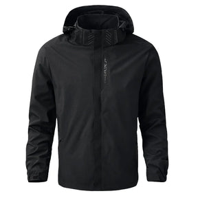 Jaqueta Masculina Impermeável Leve com Capuz para Trilhas e Escaladas - (Promoção de Inverno 2025)