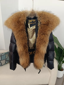 Jaqueta Curta Feminina com Gola Capuz Forro – (Promoção de Inverno 2025)