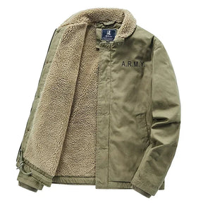 Jaqueta Masculina com Gola de Lã Forro Interno Estilo Casual – (Promoção de Inverno 2025)