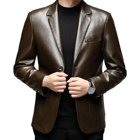 Jaqueta Masculina Gola Lapela Estilo Casual Elegante – (Promoção de Inverno 2025)
