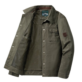 Jaqueta Masculina Cargo Estilo Britânico com Design Bomber Corta-Vento – (Promoção de Inverno 2025)