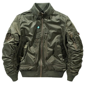 Jaqueta Masculina Bomber Estilo Retrô Oversized Design Curto – (Promoção de Inverno 2025)