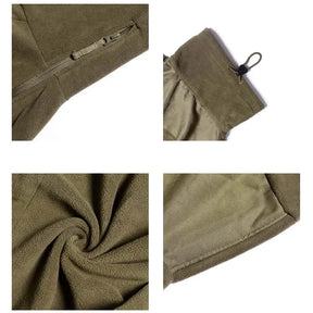 Jaqueta Masculina Tática com Forro Fleece e Zíper Frontal - (Promoção de Inverno 2025)