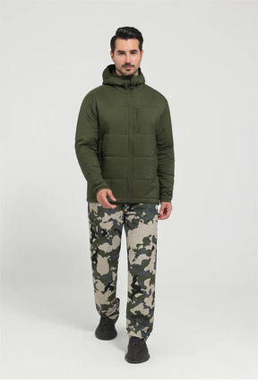 Jaqueta Masculina Térmica de Nylon Ripstop com Estampa Xadrez - (Promoção de Inverno 2025)
