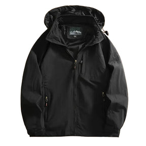 Jaqueta Masculina Impermeável com Capuz Respirável Secagem Rápida – (Promoção de Inverno 2025)