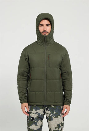 Jaqueta Masculina Térmica de Nylon Ripstop com Estampa Xadrez - (Promoção de Inverno 2025)