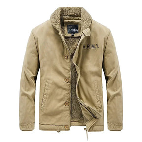 Jaqueta Masculina com Gola de Lã Forro Interno Estilo Casual – (Promoção de Inverno 2025)