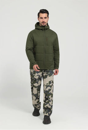 Jaqueta Masculina Térmica de Nylon Ripstop com Estampa Xadrez - (Promoção de Inverno 2025)