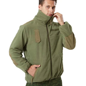 Jaqueta Masculina Tática com Forro Fleece e Zíper Frontal - (Promoção de Inverno 2025)